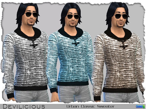 Sims 4 Urban Classic Sweater by Devilicious at TSR