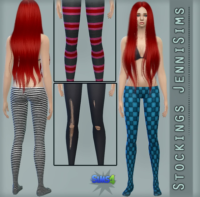 Sims 4 Stockings and Lace top at Jenni Sims