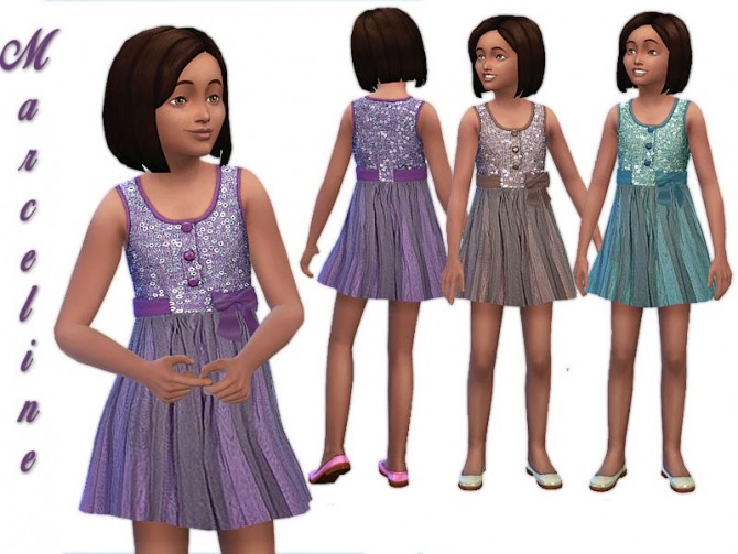 Sims 4 Marceline dress by Pilar at SimControl