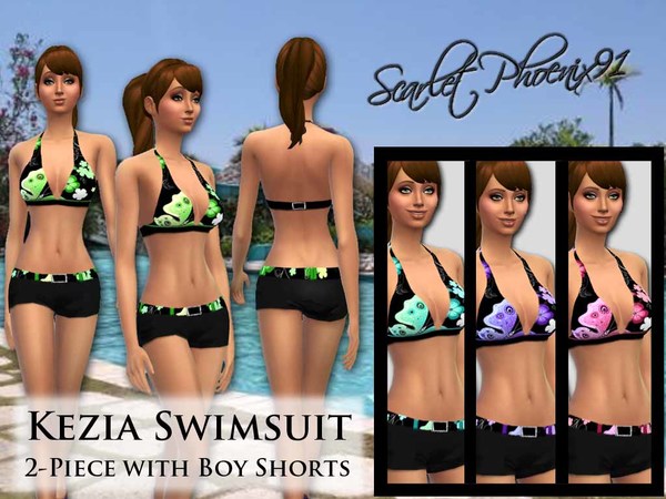 Sims 4 Kezia Swimsuit Set by scarletphoenix91 at TSR