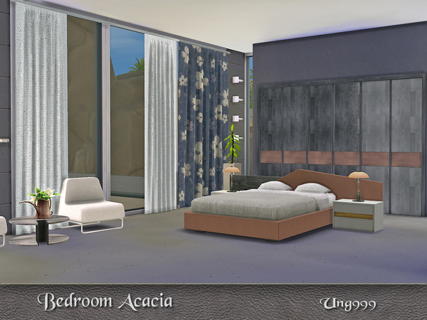 Sims 4 Acacia Bedroom by ung999 at TSR