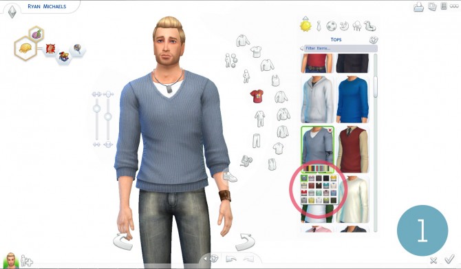 Sims 4 Ordering swatches for a TS4 CAS Part at Simsational Designs