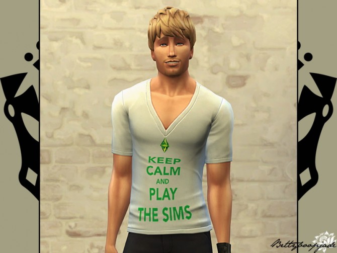Sims 4 KEEP CALM tees at Sims Artists
