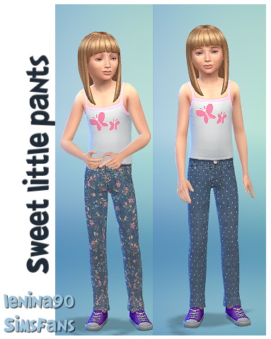Sims 4 Sweet Little Pants by lenina 90 at Sims Fans