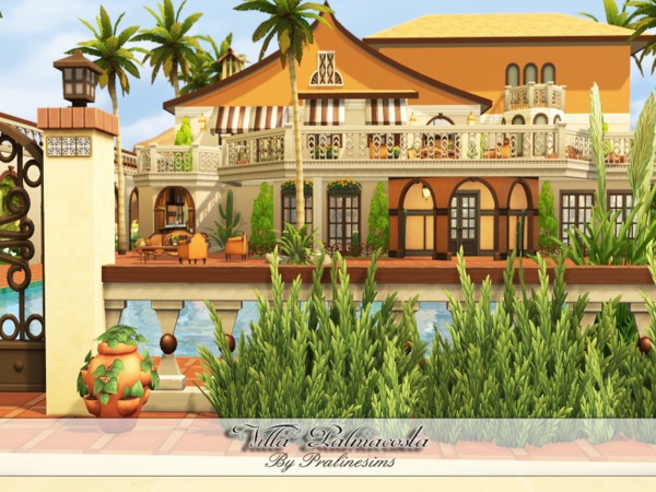 Sims 4 Villa Palmacosta by PralineSims at TSR
