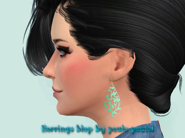 Sims 4 Earrings blop at Paulo Paulol