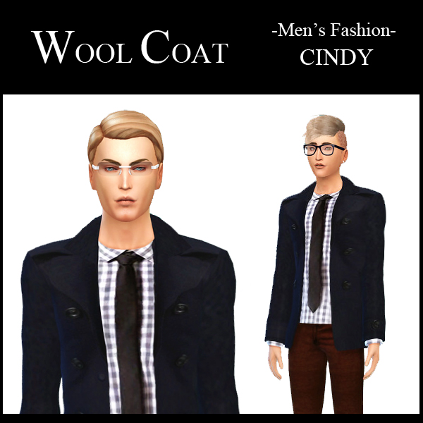 Sims 4 Wool Coat + Khakis at CCTS4