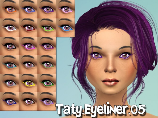 Sims 4 Eyeliner 05 at Taty – Eámanë Palantír