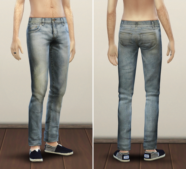 Sims 4 Designer jeans for males at Rusty Nail
