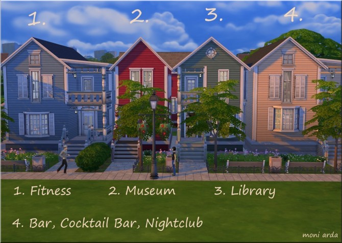 Sims 4 Simmers Street lot by Moni at ARDA