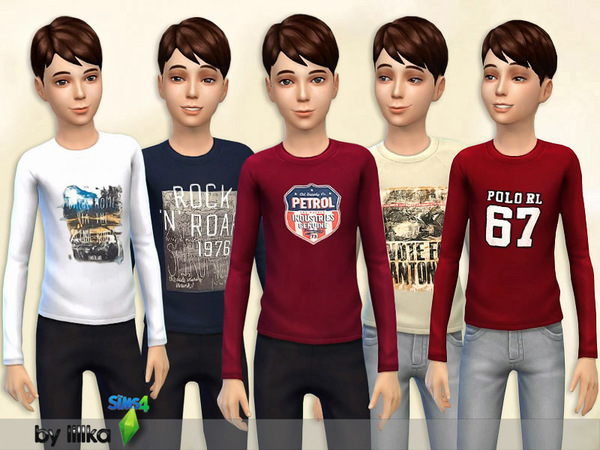 Sims 4 Long Sleeve Shirt by Lillka at TSR