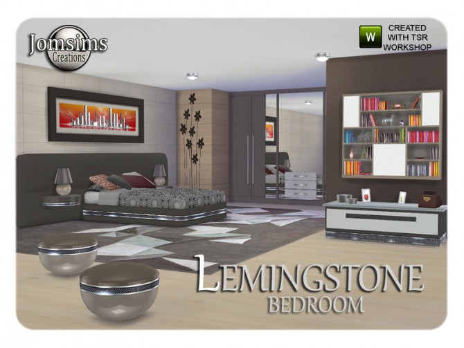 Sims 4 Lemingstone bedroom by JomSims at TSR