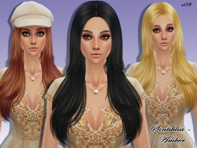 Sims 4 Hair s03 Amber at Sintiklia Sims