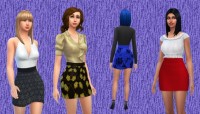 High Waist Skirt by Kiara24 at Mod The Sims