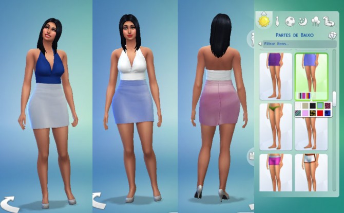 Sims 4 High Waist Skirt by Kiara24 at Mod The Sims
