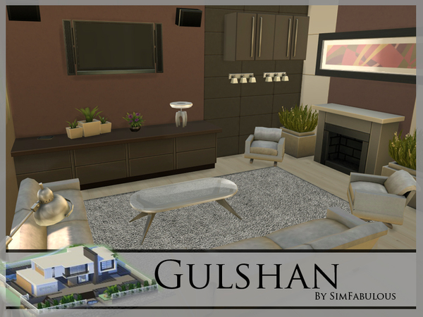 Sims 4 Gulshan house by SimFabulous at TSR