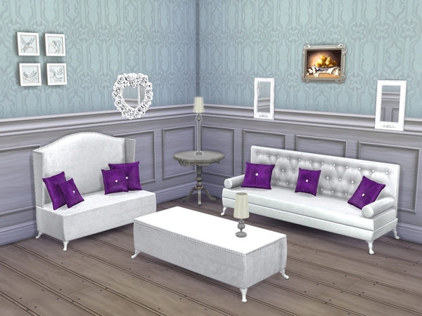 Sims 4 Emerald Living Room by Flovv at TSR