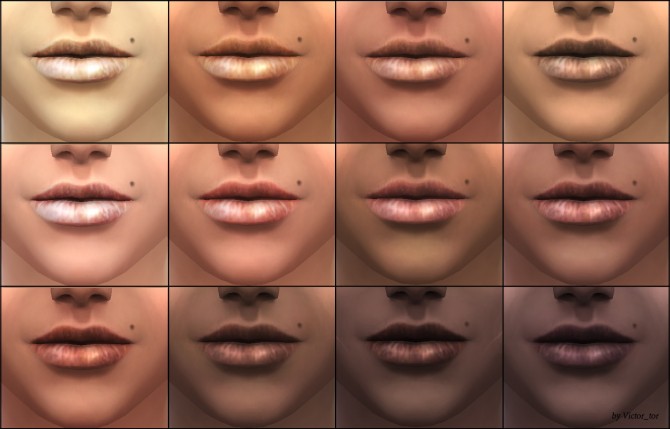 Sims 4 Natural dry lips by Victor tor at Mod The Sims