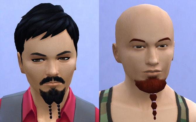 Sims 4 Captain Jack Sparrow and Shavo beards by necrodog at Mod The Sims