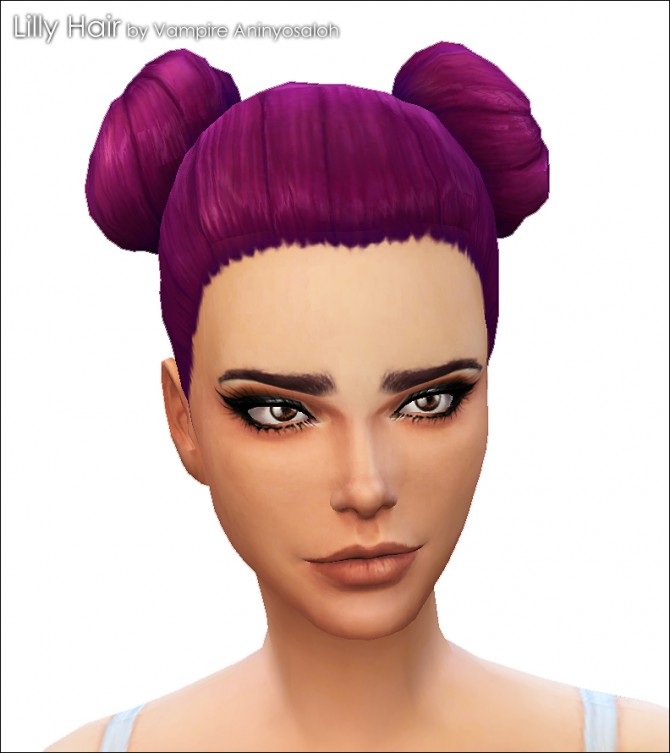 Sims 4 Lilly Hair NEW MESH by Vampire aninyosaloh at Mod The Sims