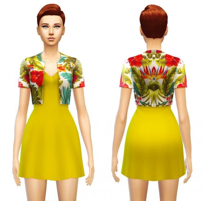 Sims 4 Jacket Dress at Sim4ny