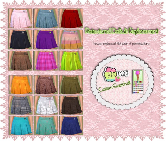 Sims 4 Pleated Skirts by Eluney at Mod The Sims