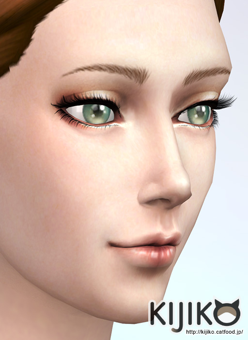 Sims 4 3D lashes curly edition at Kijiko