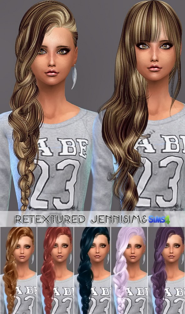 Sims 4 Elasims Converted Hairs Retexture at Jenni Sims