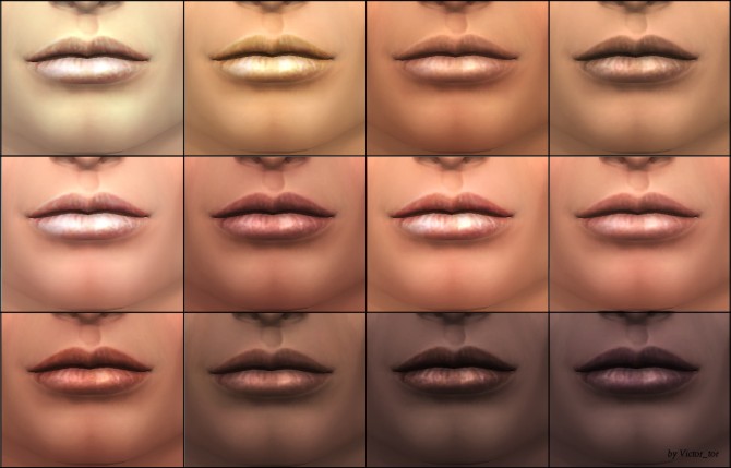 Sims 4 Natural dry lips by Victor tor at Mod The Sims