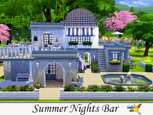 Sims 4 Summer Nights Bar by Evi at TSR