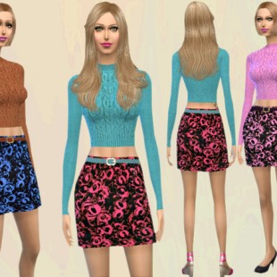 Grunge Destroyed Jeans by Cleotopia at TSR » Sims 4 Updates