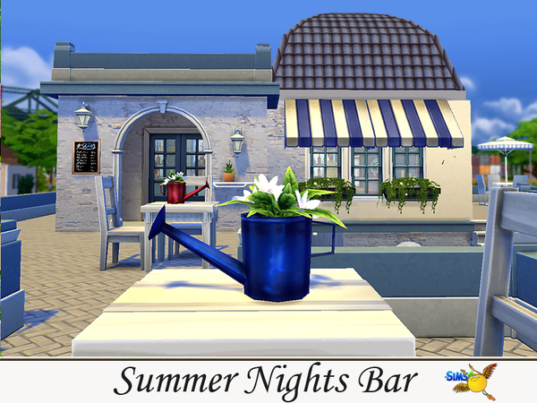 Sims 4 Summer Nights Bar by Evi at TSR