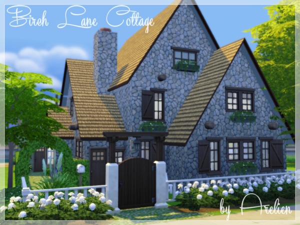 Sims 4 Birch Lane Cottage by Arelien at TSR