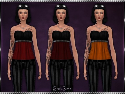 17 Ruffle Tube Tops At Srslysims Sims 4 Updates 7123