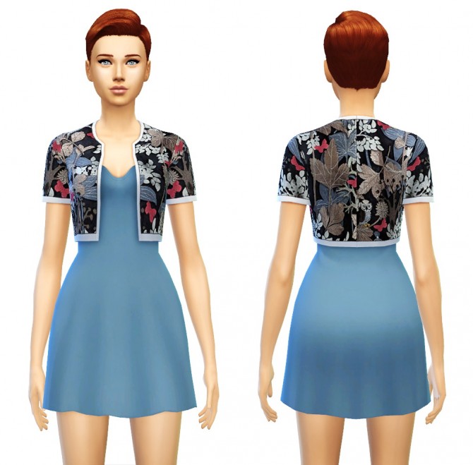 Sims 4 Jacket Dress at Sim4ny