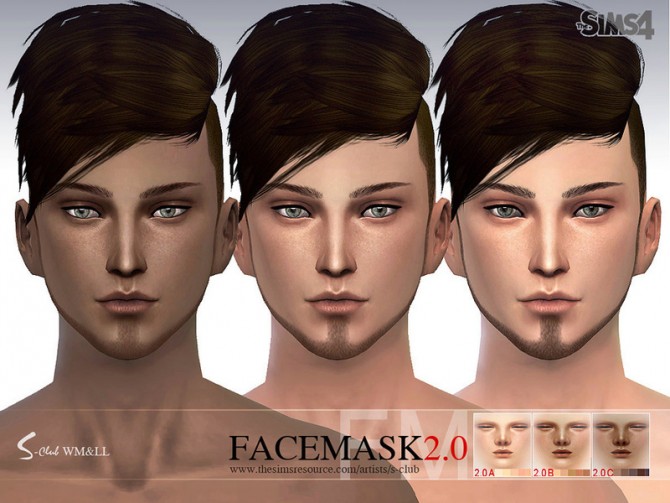 Sims 4 Facemask 2.0 by S Club WMLL at TSR