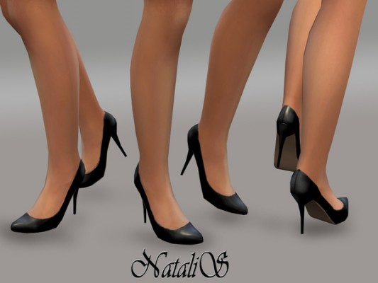 Leather pumps by NataliS at TSR » Sims 4 Updates