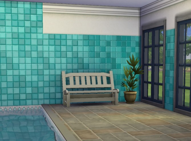 Sims 4 Basic Standard Add On: Trim and Tile 03 by plasticbox at Mod The Sims