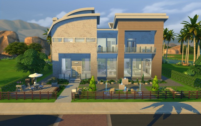 Sims 4 Diana Modern villa by erfadk at Mod The Sims