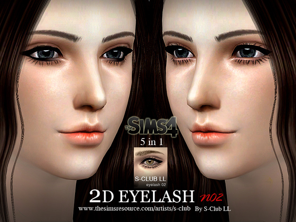 Sims 4 Eyelash 02 by S Club LL at TSR