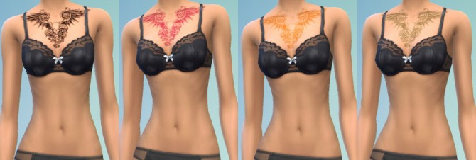 Sims 4 KF Tat Pack #5 Petite Mort by KisaFayd at Mod The Sims