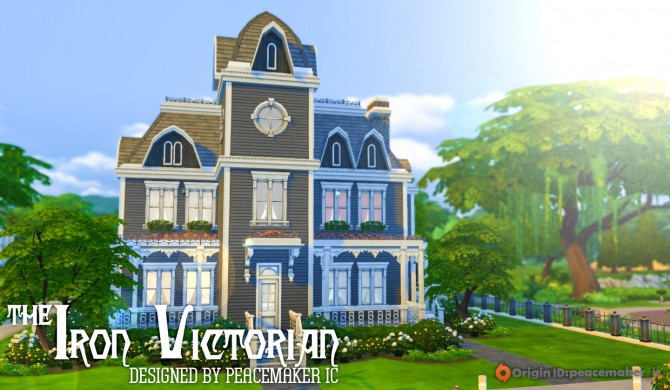 Sims 4 The Iron Victorian house by Peacemaker IC at Simsational Designs