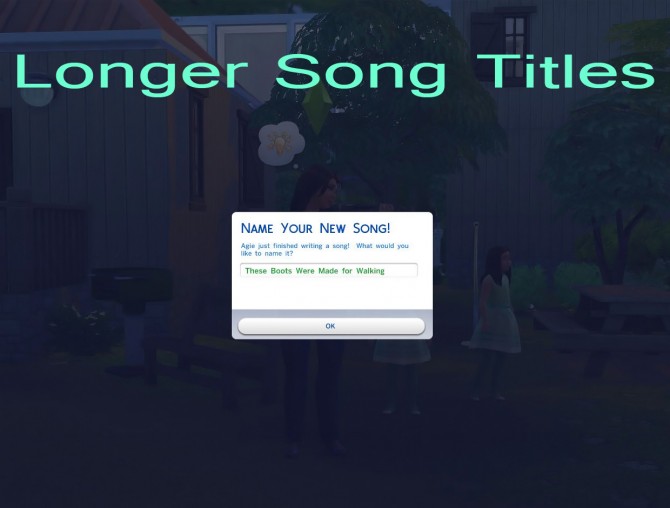 Sims 4 Longer Song Titles by scumbumbo at Mod The Sims