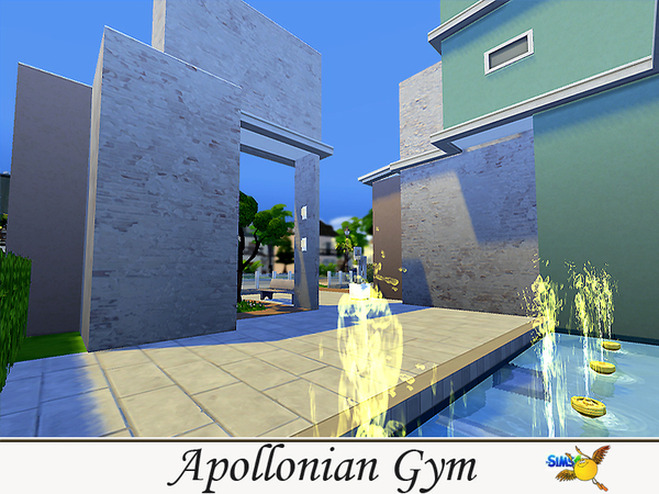 Sims 4 Apollonian Gym by Evi at TSR