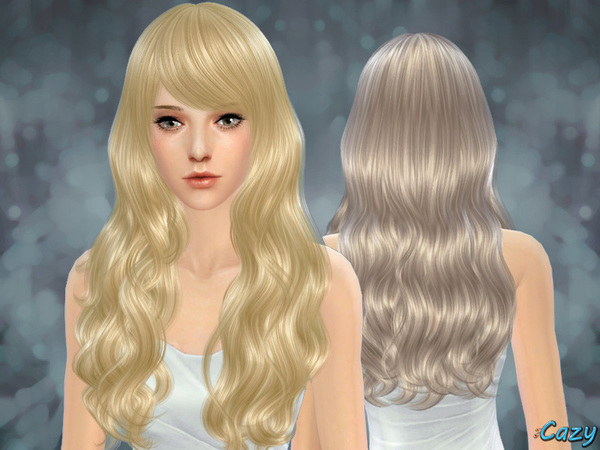 Sims 4 Sorrow hair conversion by Cazy at TSR