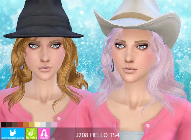 Sims 4 J208 Hello hair at Newsea Sims 4