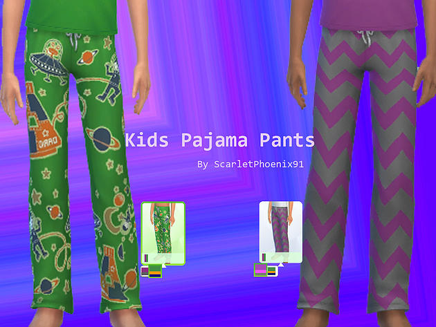 Sims 4 Kids Pajama Set at ScarletPhoenix91