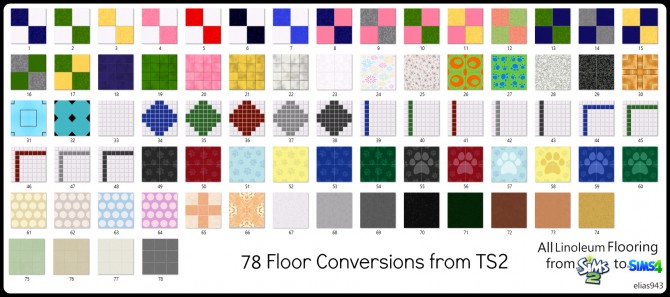 Sims 4 78 2T4 Floor Conversions by Elias943 at Mod The Sims