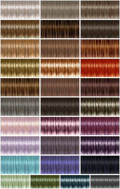 Sims 4 Textures for Sims 4 retextured hair (2000x 2000 images) at Jenni Sims