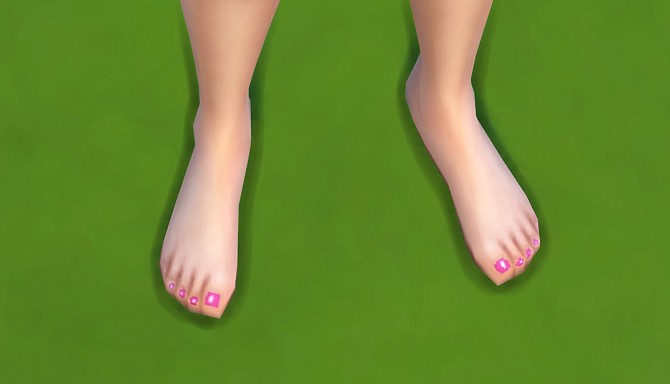 Sims 4 Polish nails toes by malicieuse75 at Mod The Sims